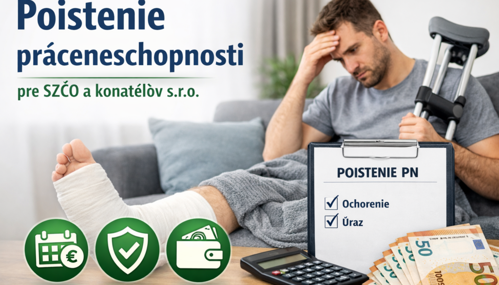 Poistenie práceneschopnosti pre SZČO a konateľov s.r.o.